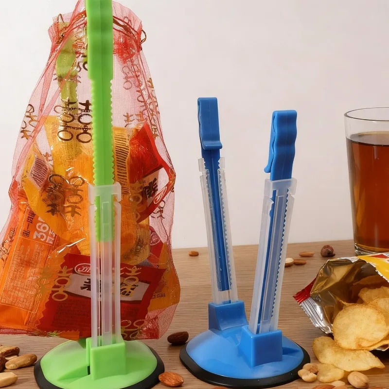 Hands Free Baggy Rack Clip Adj - Food Storage Plastic Bag avaliação e preço