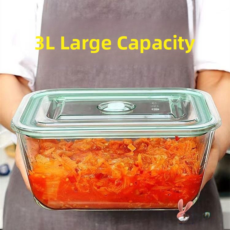 Large Capacity Glass Container - Food Storage Glass Box avaliação e preço