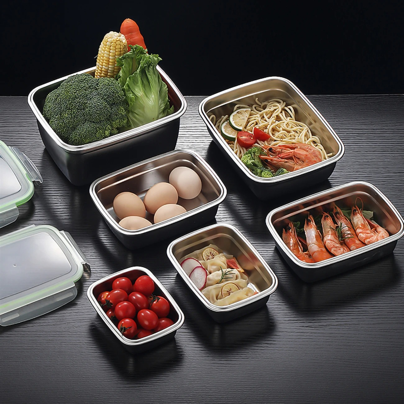 304 Stainless Steel Lunch Box  - Food Storage Boxes With Lids avaliação e preço