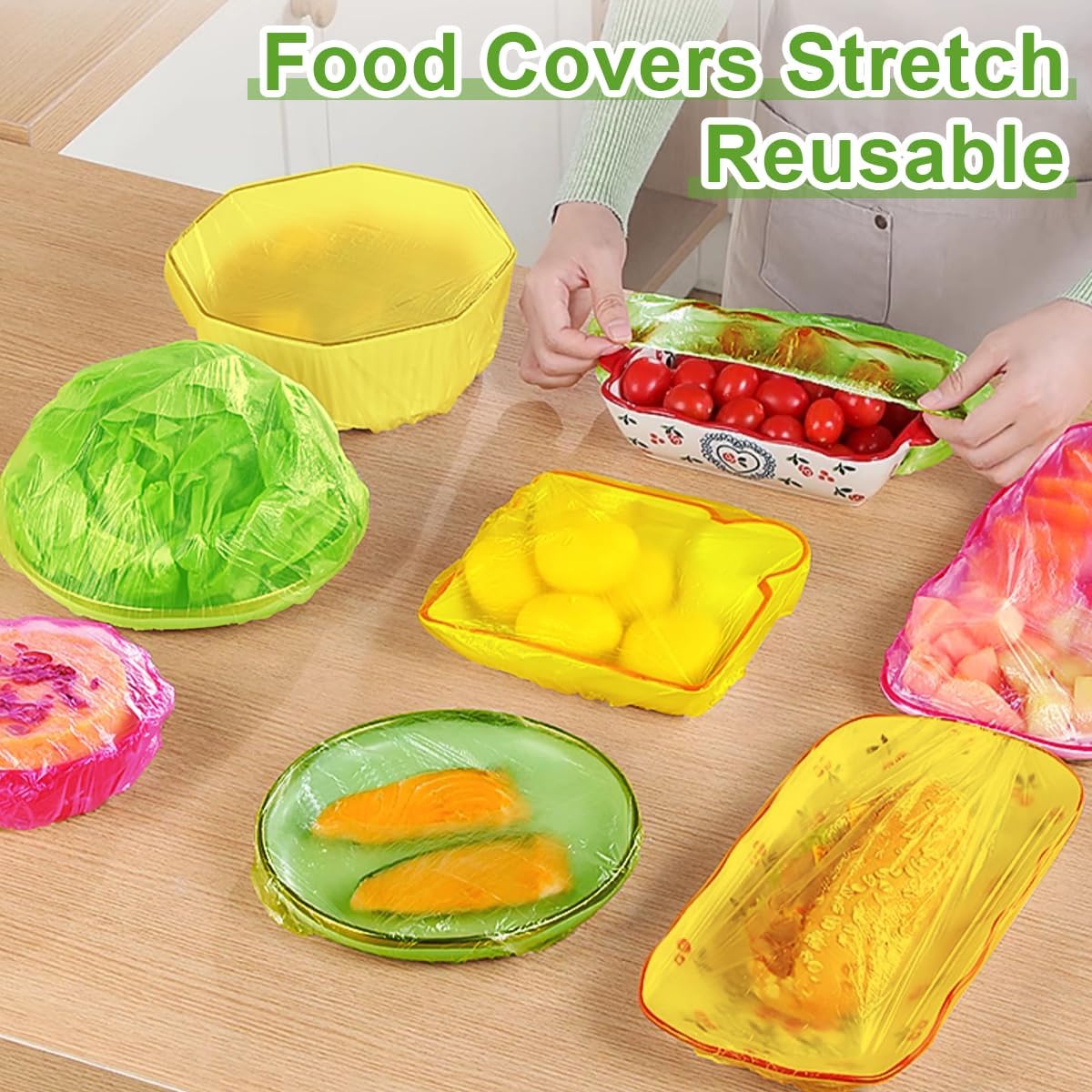 Bowl Covers Plastic Elastic Wr - Food Storage Plastic Bag avaliação e preço