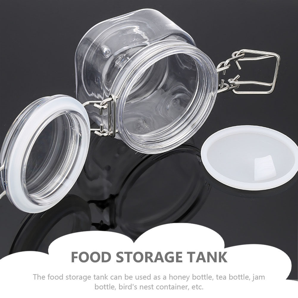 2Pcs Sealed Storage Jars Trans - Food Storage Container avaliação e preço
