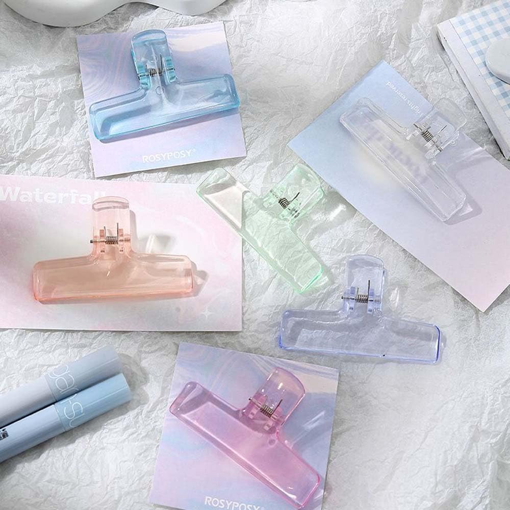 16 Pcs Clear Binder Clips, Pla - Food Storage Plastic Bag avaliação e preço