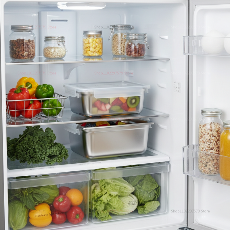 Plate Stainless Steel Food Con - Food Storage Boxes With Lids avaliação e preço