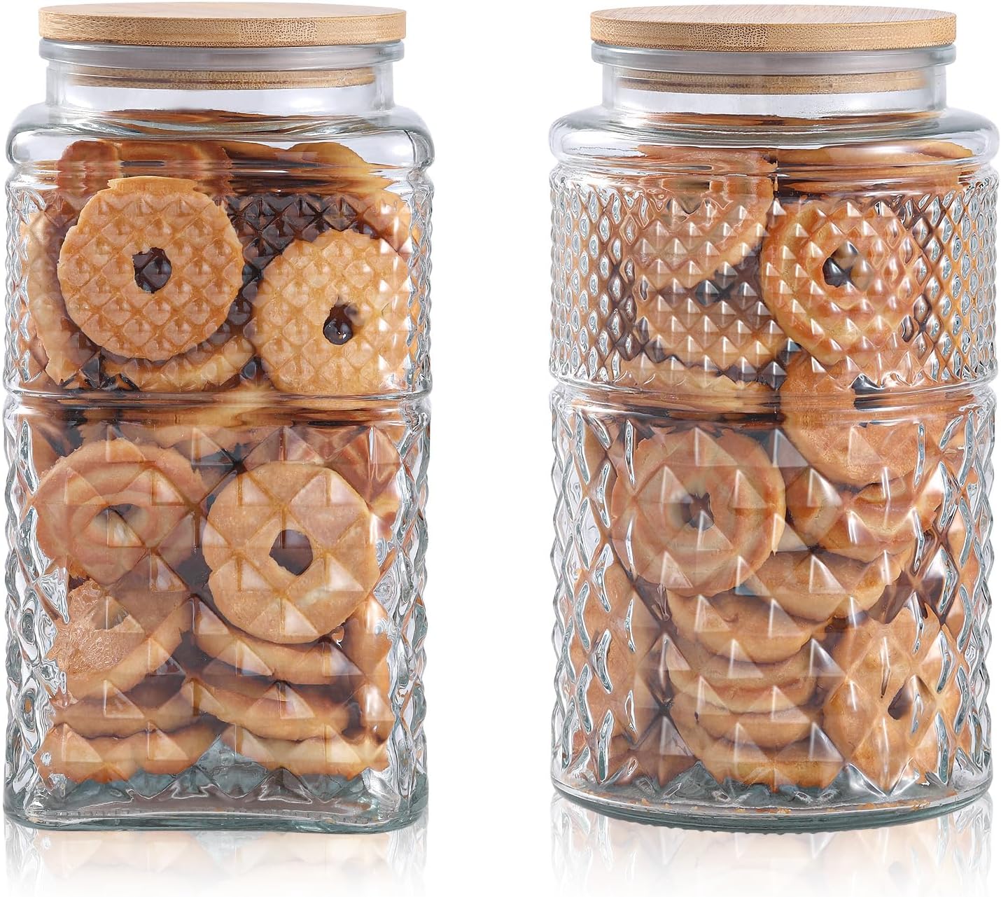 0.7Gallon/2600ml Glass Cookie  - Food Storage Airtight avaliação e preço