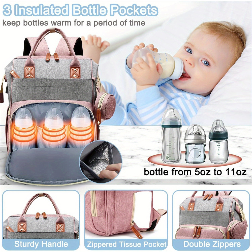 Diaper Bag Backpack Baby Bag,  - Food Storage Moms avaliação e preço