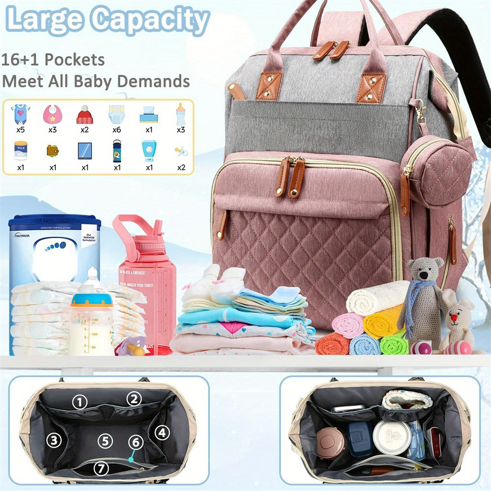 Diaper Bag Backpack Baby Bag,  - Food Storage Moms avaliação e preço