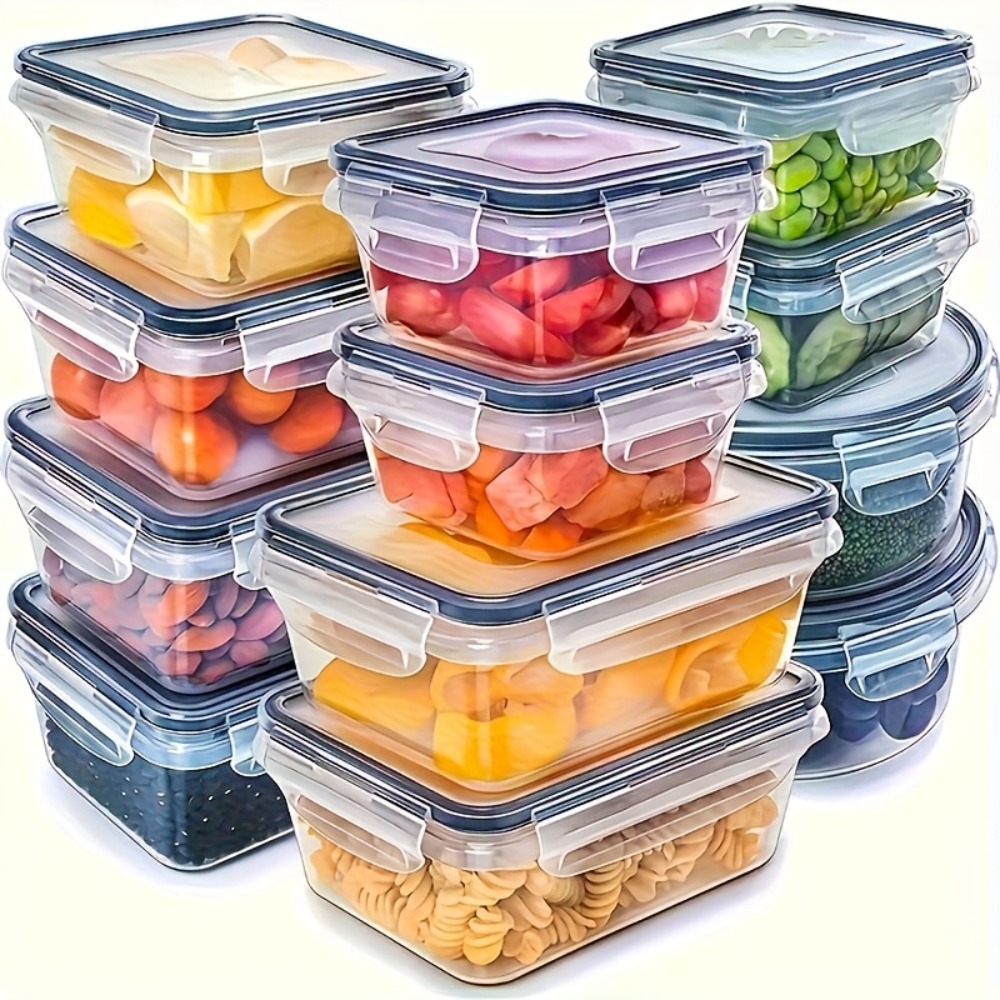 Set BPA-Free Airtight Food Con - Food Storage Boxes With Lids avaliação e preço