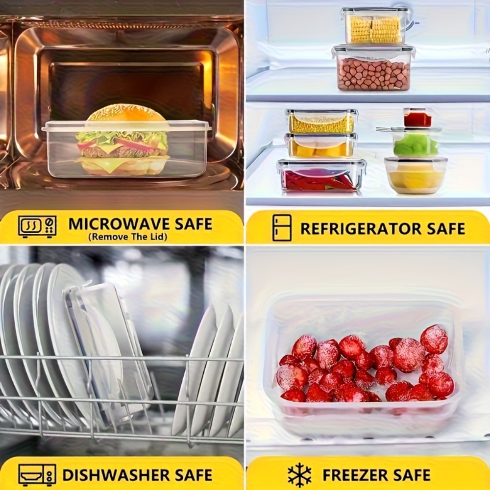 Set BPA-Free Airtight Food Con - Food Storage Boxes With Lids avaliação e preço