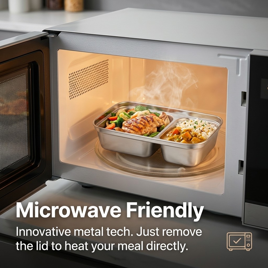 Microwave Safe 304 Stainless S - Food Storage Underground avaliação e preço