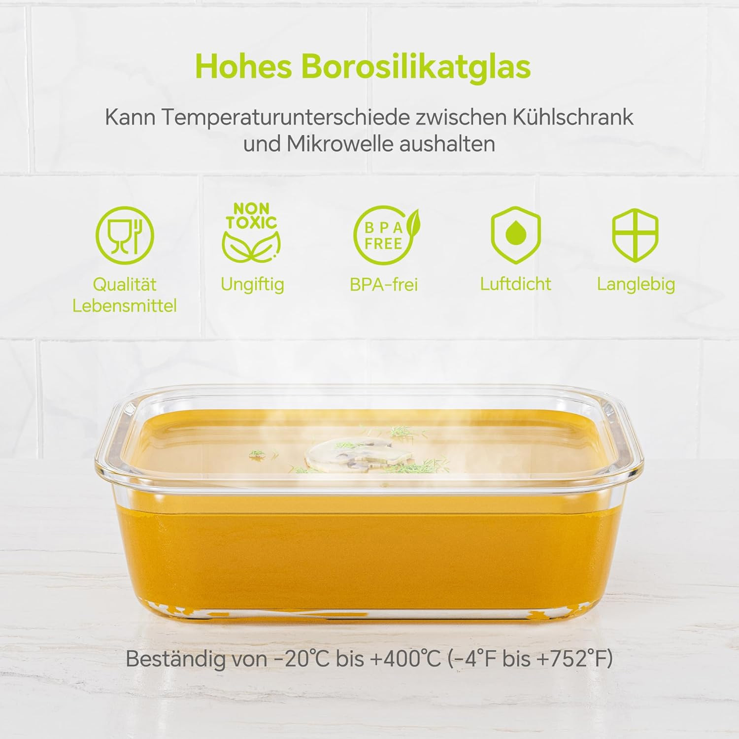 8-Pack Airtight Glass Food Sto - Food Storage Glass Box avaliação e preço