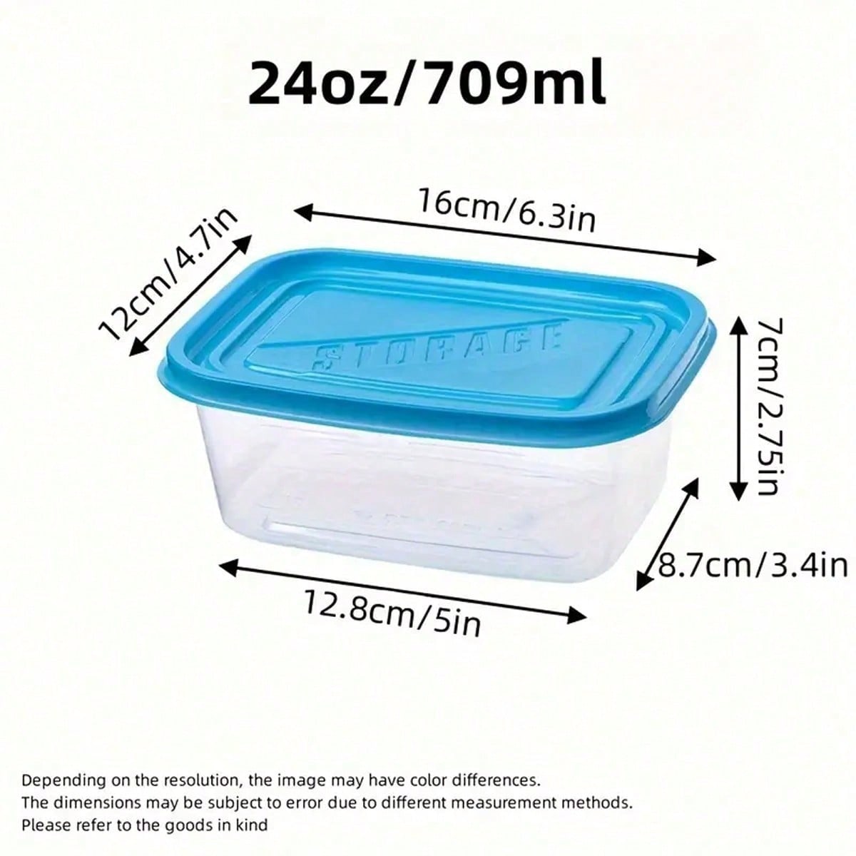 10pcs Transparent Rectangular  - Food Storage Boxes With Lids avaliação e preço