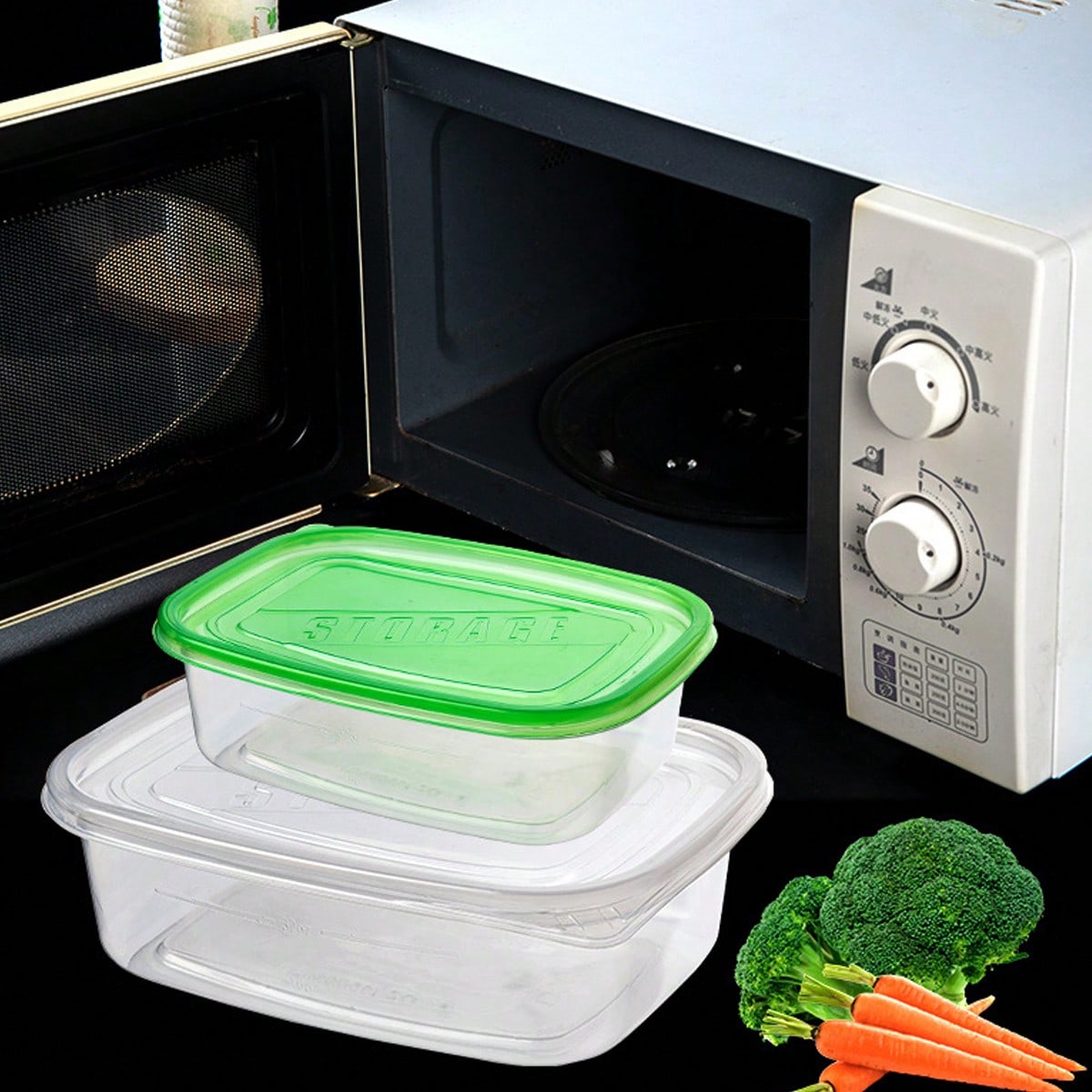 10pcs Transparent Rectangular  - Food Storage Boxes With Lids avaliação e preço