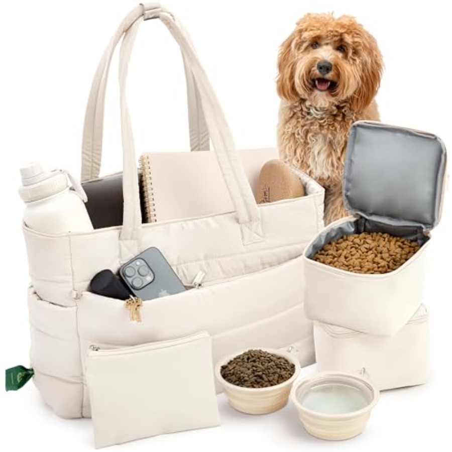 Puffer Dog Travel Bag for Dog  - Food Storage Moms avaliação e preço