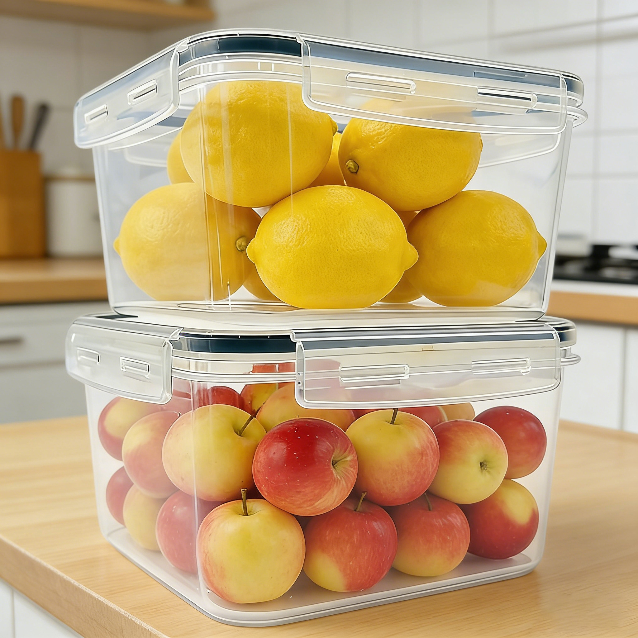 2L  2/4/6/8Pcs Large food cont - Food Storage And Safety avaliação e preço