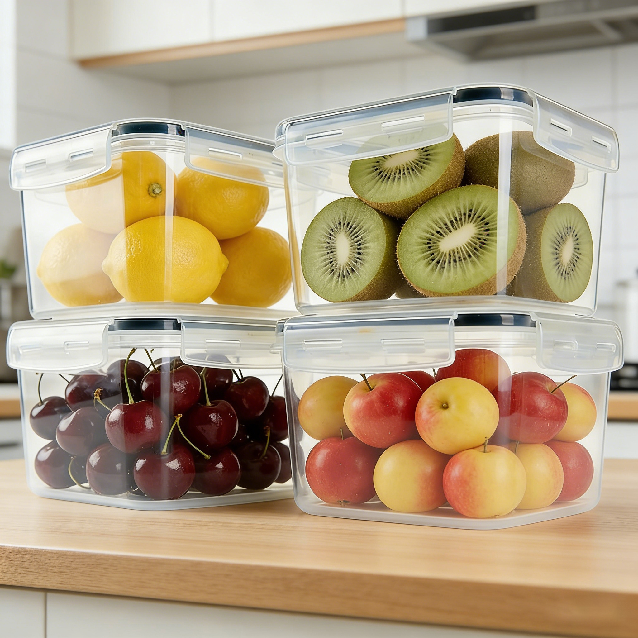 2L  2/4/6/8Pcs Large food cont - Food Storage And Safety avaliação e preço