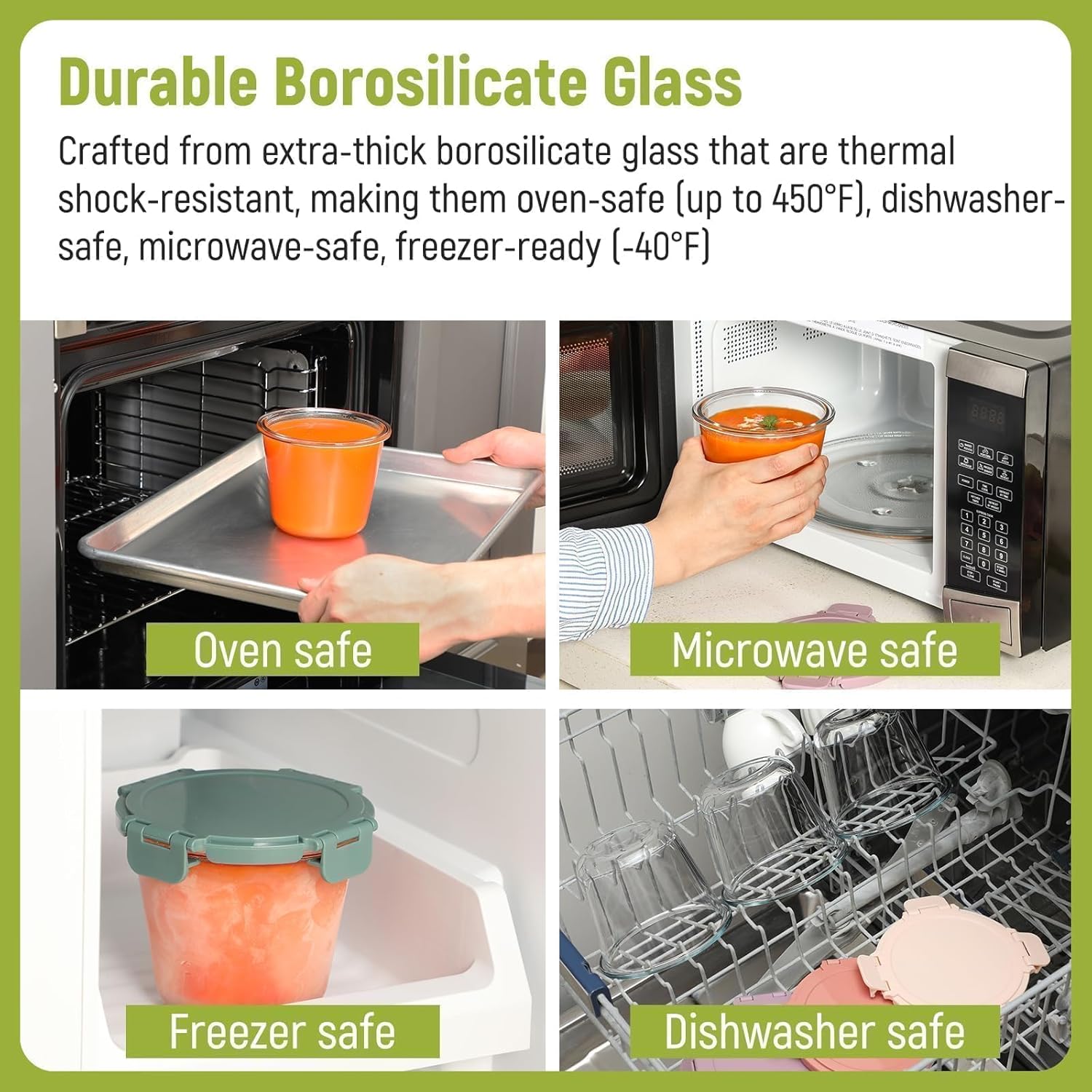 [UPGRADED LID] 6 Sets 3 Cup/24 - Food Storage Container avaliação e preço