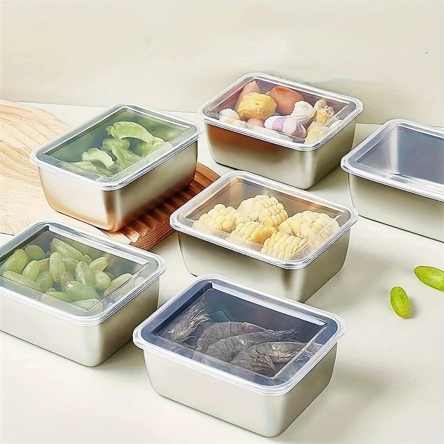 1/3/5pcs Stainless Steel Food  - Food Storage Underground avaliação e preço