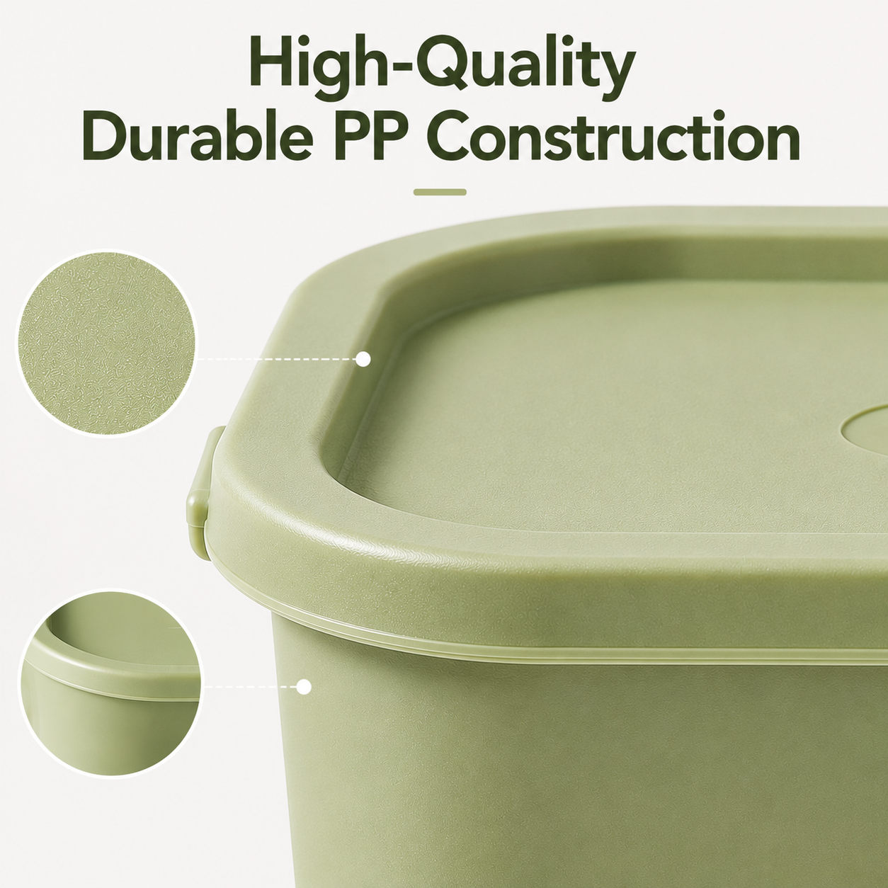 4Pcs Stackable Food Storage Co - Food Storage Boxes With Lids avaliação e preço