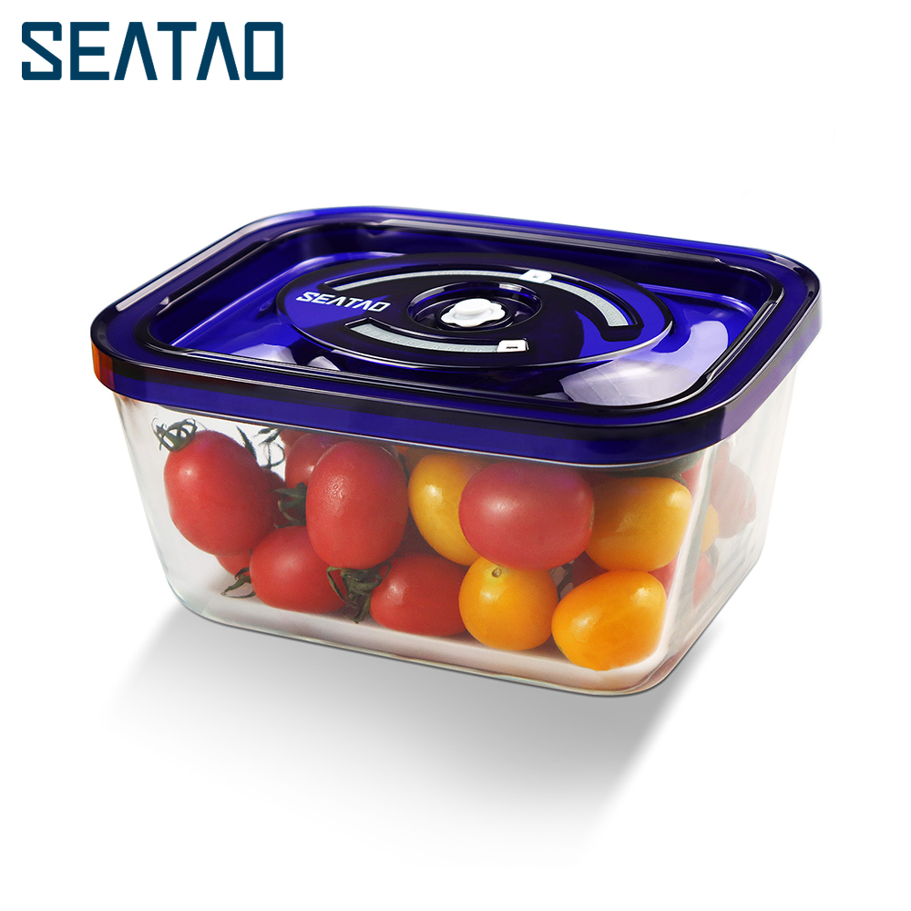 SEATAO Glass Food Storage Cont - Food Storage Glass Box avaliação e preço