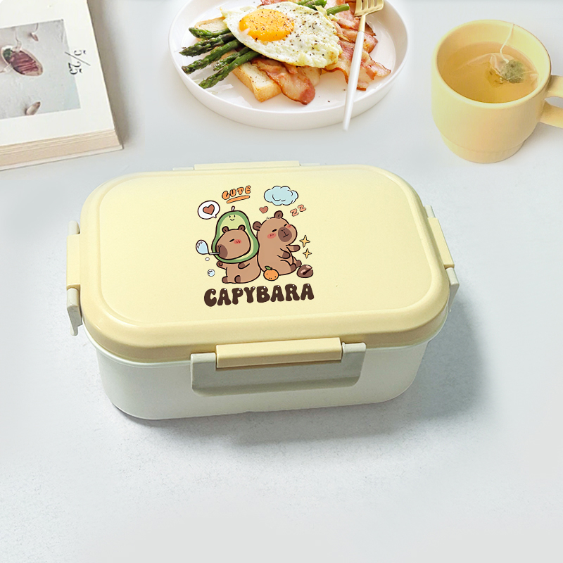 Capybara Bento Lunch Box Carto - Food Storage Is avaliação e preço