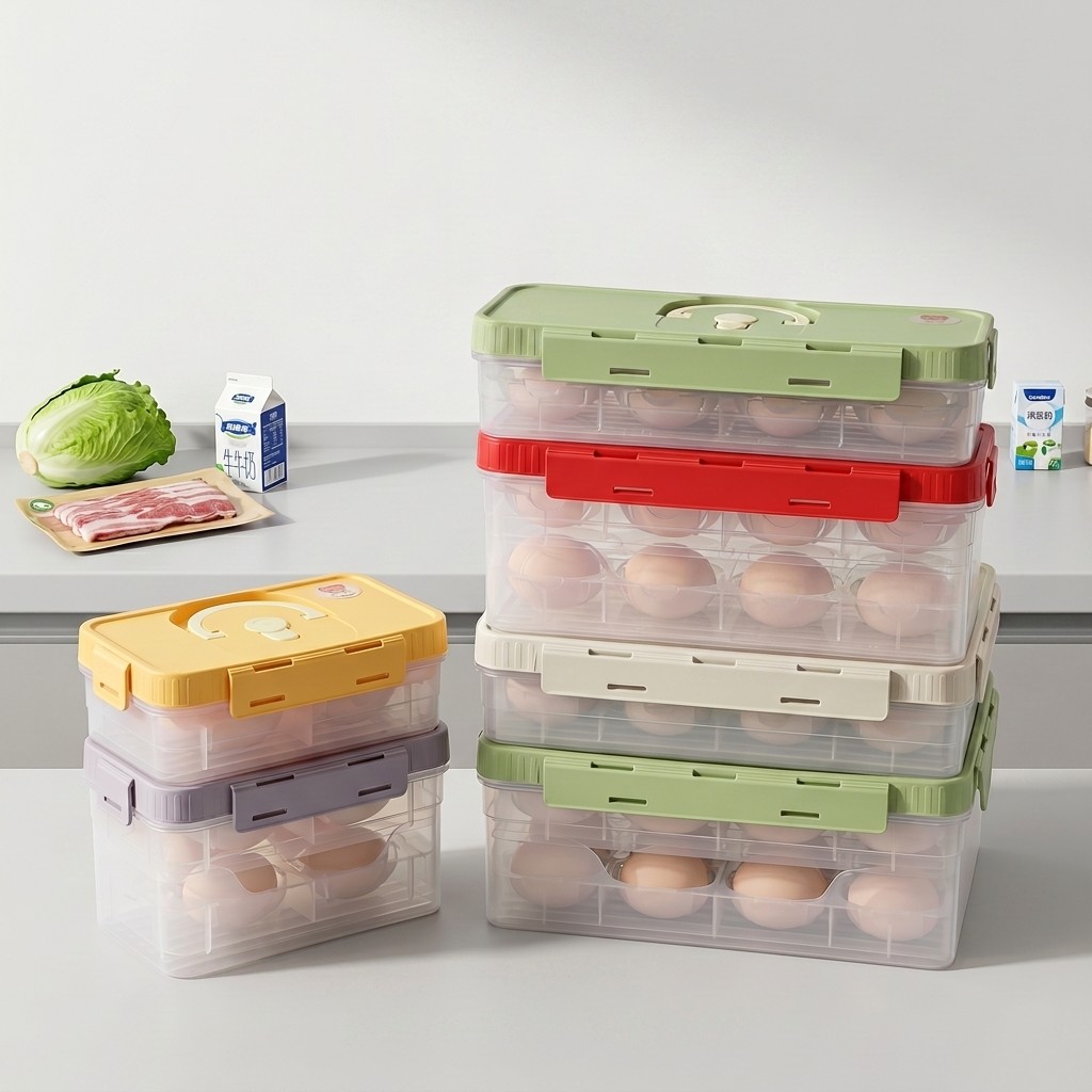 Stackable Egg Storage Box Refr - Food Storage Boxes With Lids avaliação e preço