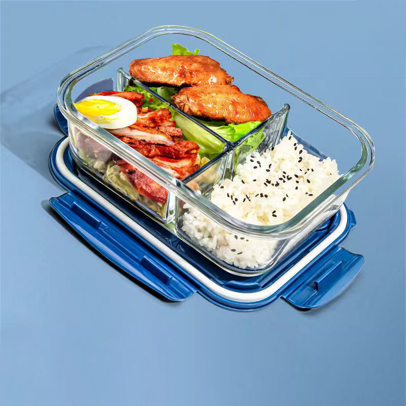 New style Lunch Box Glass 1050 - Food Storage Glass Box avaliação e preço