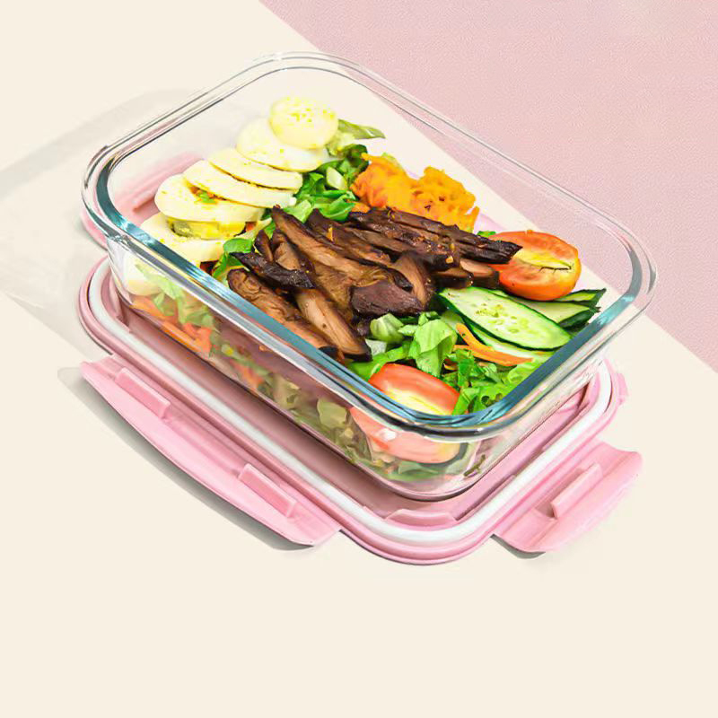 New style Lunch Box Glass 1050 - Food Storage Glass Box avaliação e preço