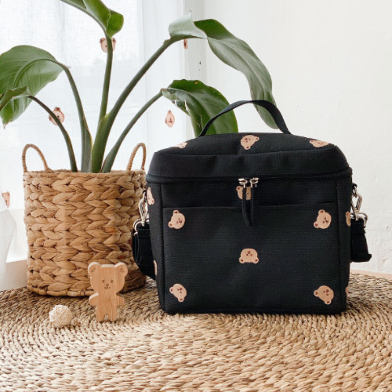 Bear Embroidery Baby Stroller  - Food Storage Moms avaliação e preço