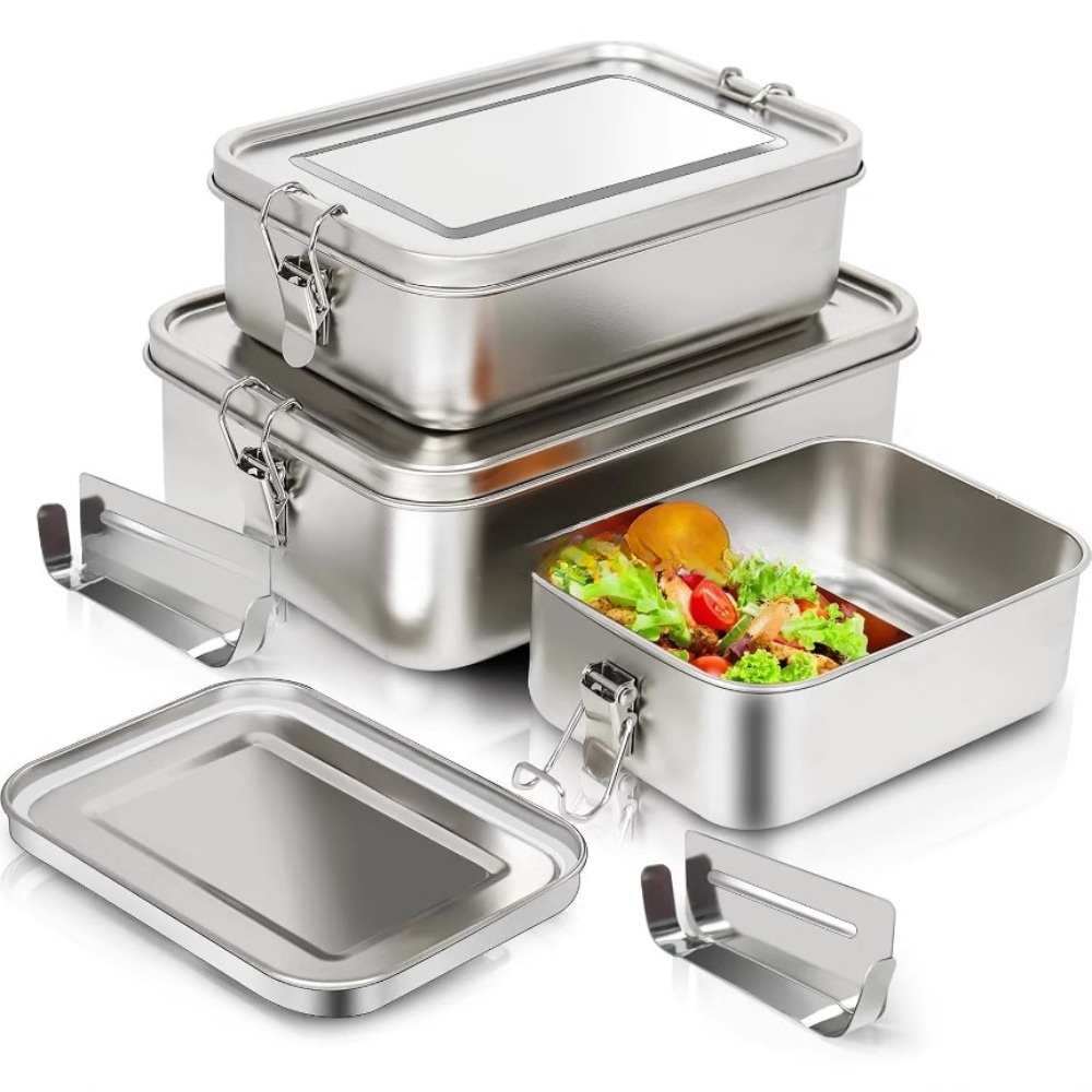 Stainless Steel Bento Box Meta - Food Storage Underground avaliação e preço